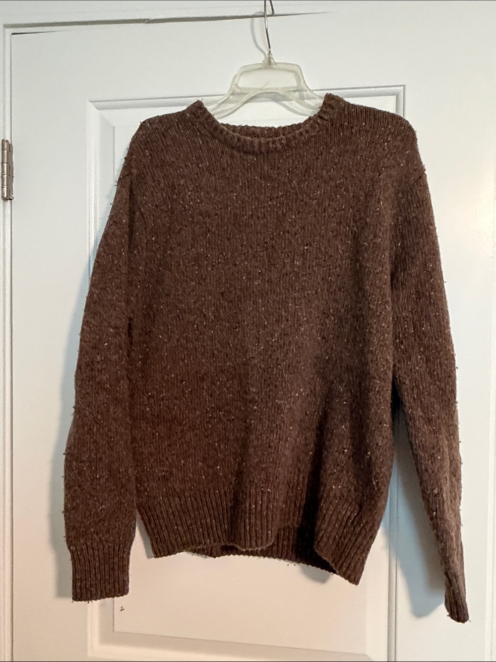 Madewell Brown Crewneck Sweater - Textured Knit